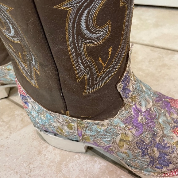 Cowboy Boots pointy toe  men size 10.5 11 as seen in David Guetta music video - Picture 11 of 13